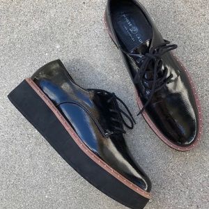 Cecilia Black Platform Oxford